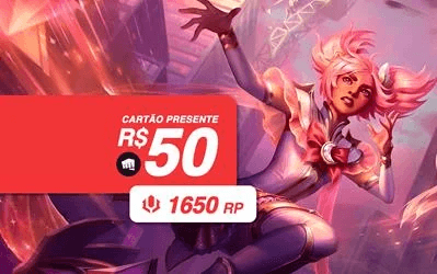 R$50 League of Legends - PC - Cartão Presente Digital [Exclusivo Brasil]