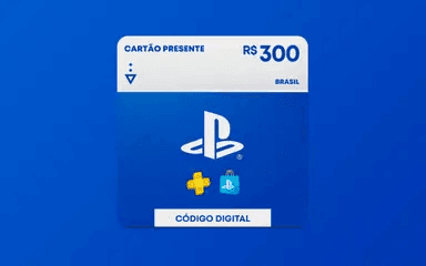 R$300 Gift Card PlayStation Store - Cartão Presente [Exclusivo Brasil]
