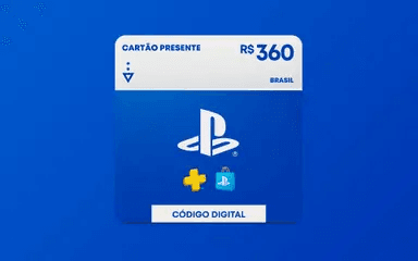 R$360 Gift Card PlayStation Store - Cartão Presente [Exclusivo Brasil]