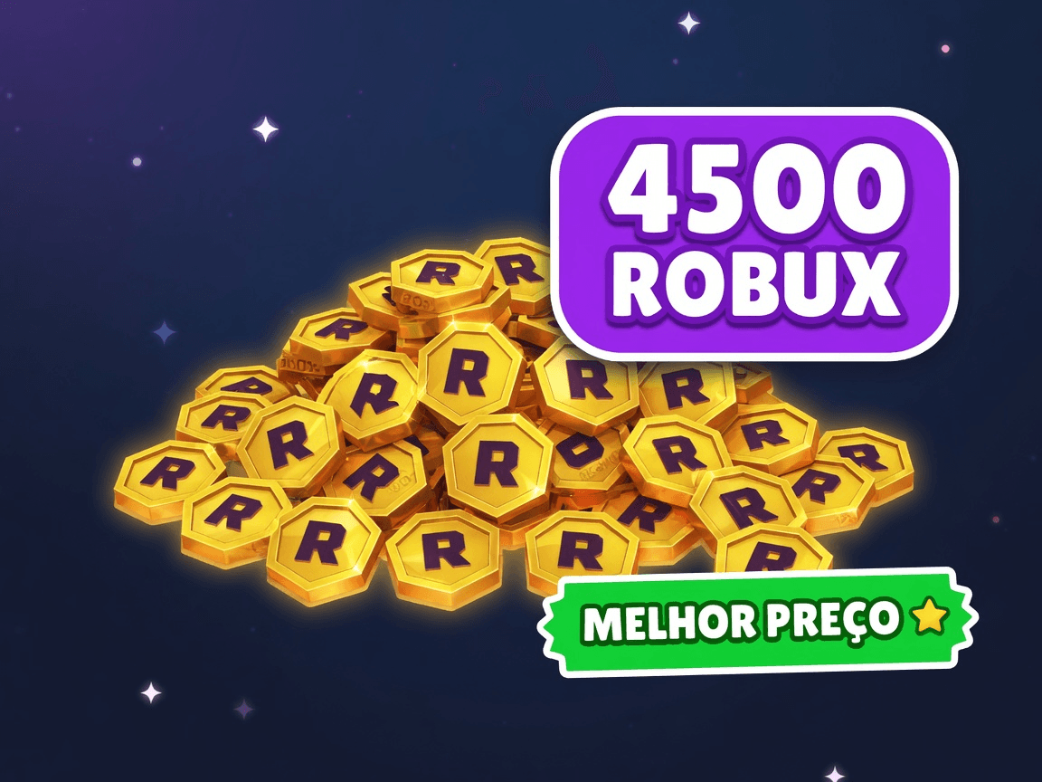 Roblox — 4.500 Robux + bônus · Gift Card Digital