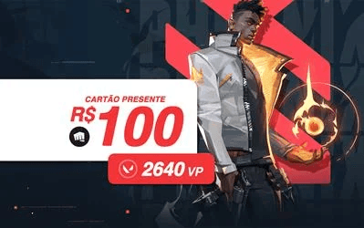 R$100 Valorant - Cartão Presente Digital [Exclusivo Brasil]