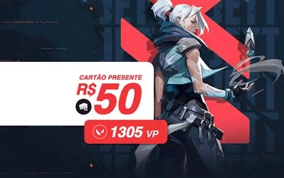 R$50 Valorant - Cartão Presente Digital [Exclusivo Brasil]